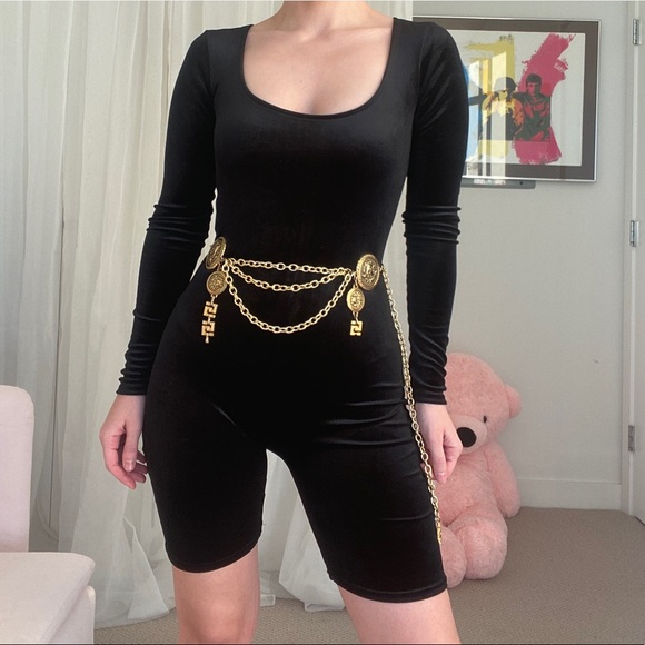 Forever 21 Pants - Black Biker Romper